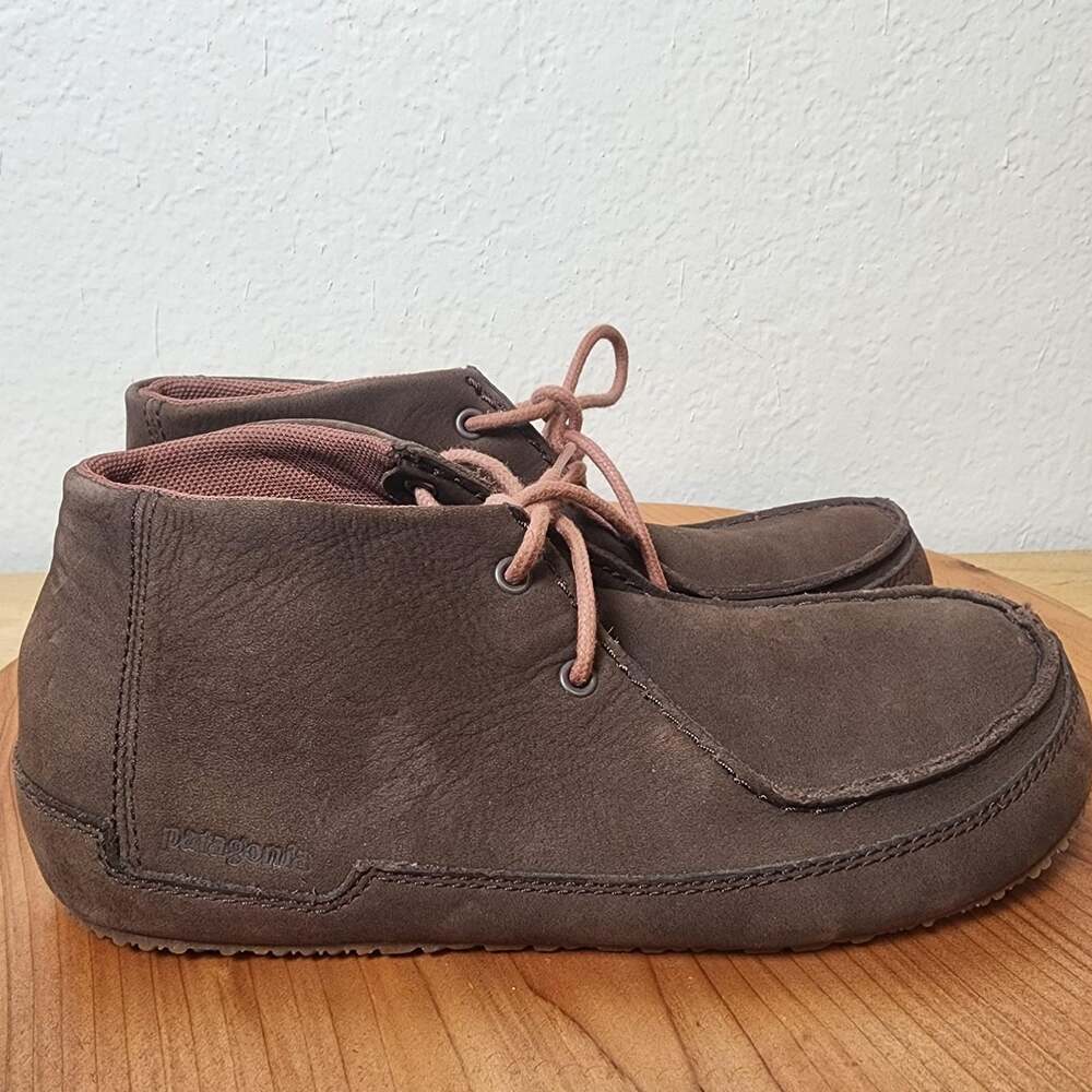 Patagonia Boots Womens Size 7 Brown Suede Chukka Ankle Lace Up Casual T52408